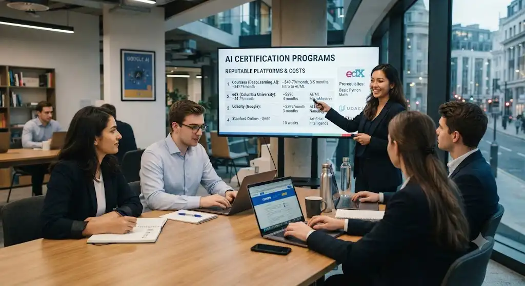 Which Platforms Offer Reputable AI Certifications And What Are The Costs And Requirements?